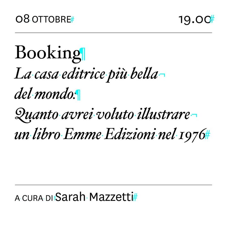 scaldasole-books-Booking. La casa editrice più bella del mondo: quanto avrei voluto illustrare un libro Emme Edizioni nel 1976